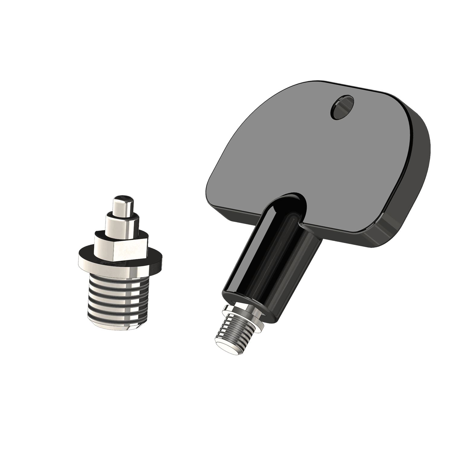 Spikes für Sicherheitssteigbügel Aero, 18 Stück, mit Schlüssel