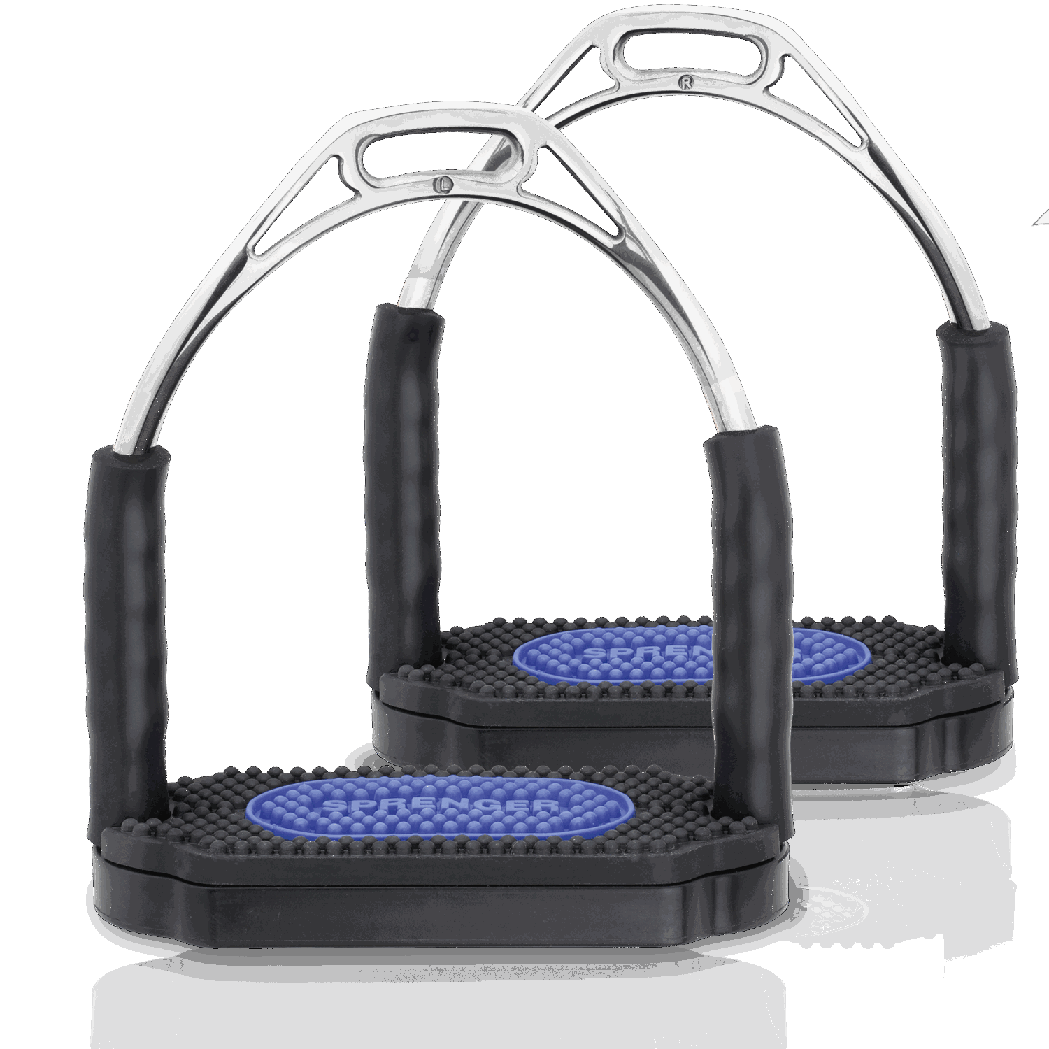 Steigbügel Bow Balance, Gelenksteigbügel, Edelstahl