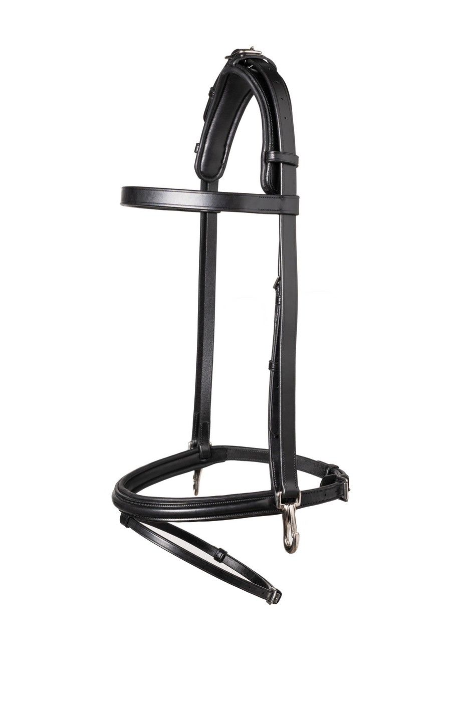 Trense Hamburg, englisch kombiniert, mit Zügel