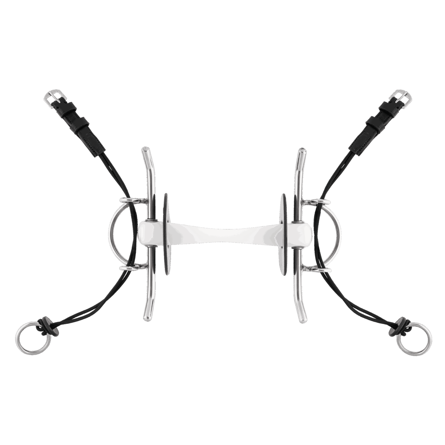 Nathe Gebiss, Aufziehtrense, Schenkeltrense, mit biegsamer Stange