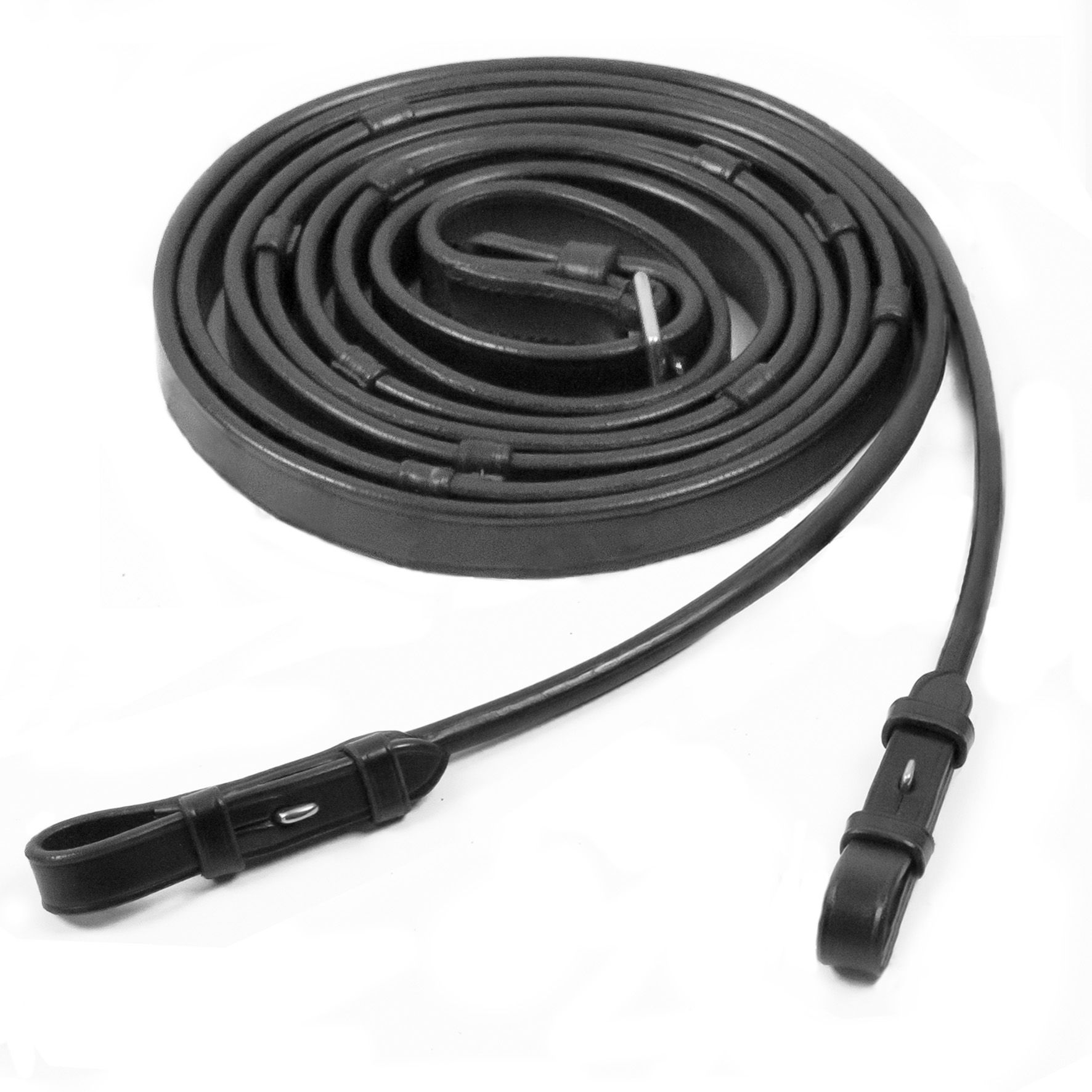 Lederzügel,rundgenäht,Stops