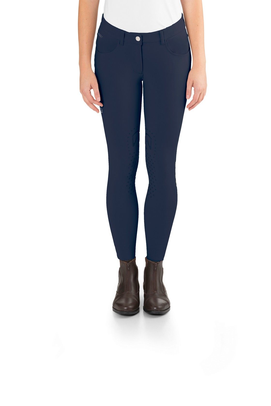 Reithose Damen Jumping VB Breeches, Kniebesatz, Knee-Grip